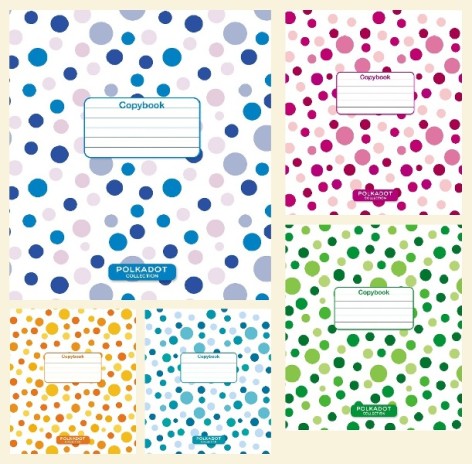 Тетрадь 12 л.клетка Твердая ТЕ21106 Кружочки, 5к. 25 шт. в уп.