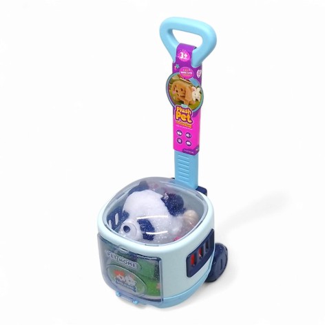 Набір у валізі "Plush Pet: Панда", на батарейках, з аксесуарами (блакитний)