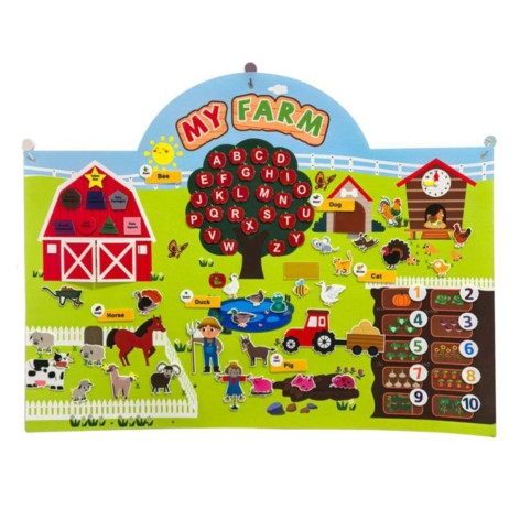 Інтерактивний дитячий плакат MIC "Ферма" (C 73107)