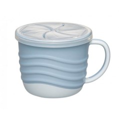 Чашка для питья и снеков 2 в1 Зеленая серия (250 мл.)/NIP бирюзовая