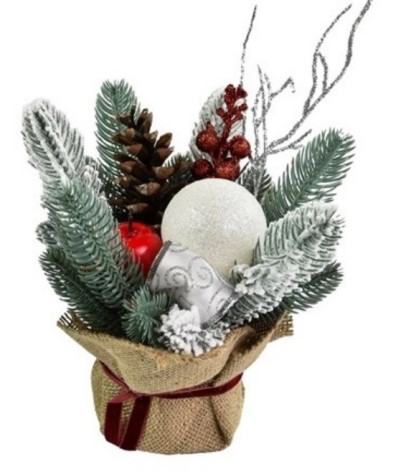 Композиція новорічна 20х26см КН12