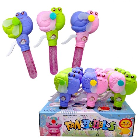 Мыльные пузыри "Улитка" ЦЕНА ЗА 12 ШТУК В БЛОКЕ, размер: 10.5х5.3х19.8 см, механический вентилятор, в коробке