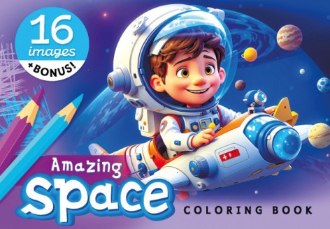 Розфарбовка, 80г, 148х210 мм, 8 арк., А5,Скоба диз.23340