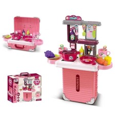 Кухня 3 в 1: кухня+валіза, висота 47 см, посуд, продукти, приладдя, в кор. /24/