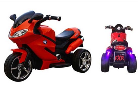 Електромобіль дитячий T-7225 EVA Red мотоцикл на Bluetooth 2.4G на радіокеруванні 2*6V7AH мотор 2*15W з MP3 95*55*48