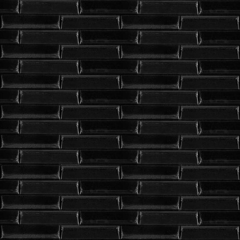 3D панель самоклеюча кладка 700х770х7мм Чорна (038) SW-00000303