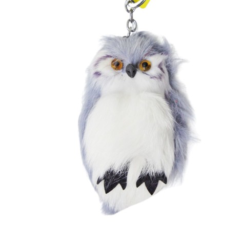 Брелок сова (хутро) сіра