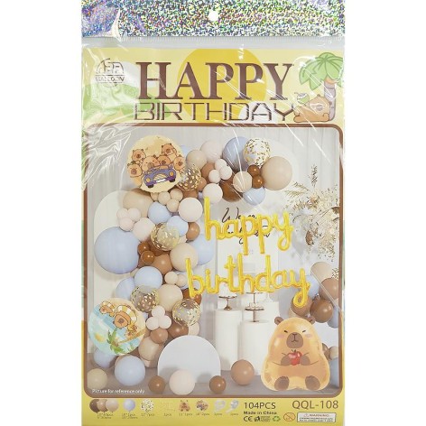 Набір повітряних куль 104шт для створення фотозони QQL-108/1404-25