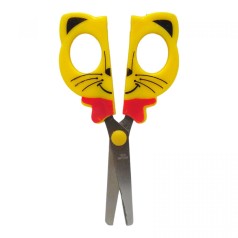 Ножницы детские Котик желтый