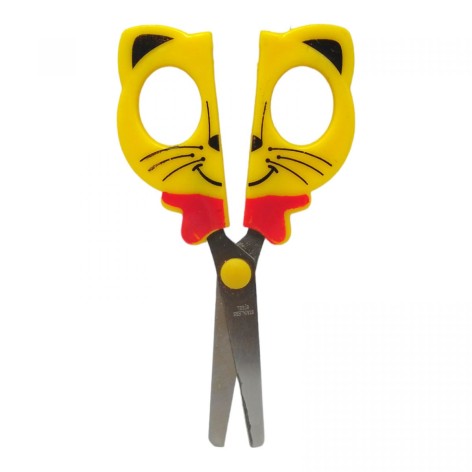 Ножиці дитячі Котик жовті