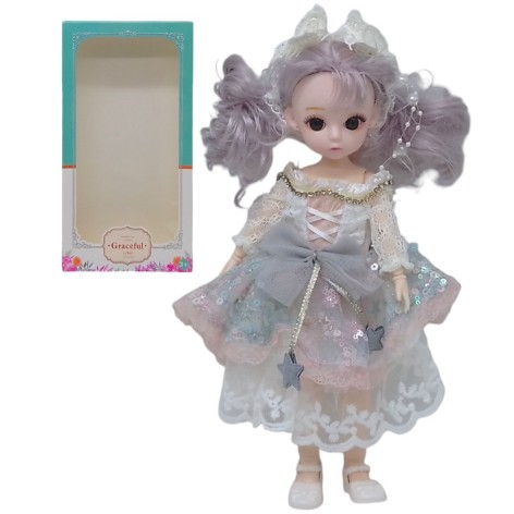 Лялька шарнірна "Graceful" (30 см), сіра