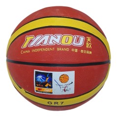 М'яч баскетбольний розмір №7, коричнево-салатовий