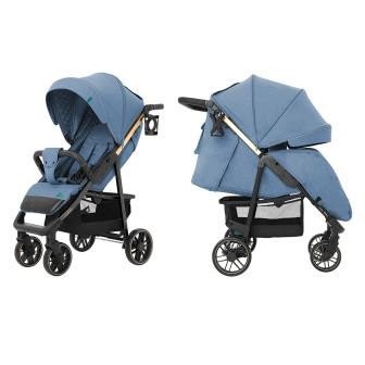 Детская коляска для новорожденных прогулочная Carrello Echo CRL-8508/2 Azure Blue + дождевик L MOQ