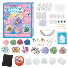 Акрилові прикраси WToys, 3 види, епоксидний клей, активатор, силіконові молди, прикраси, ланцюжки, в кор, мікс видів 