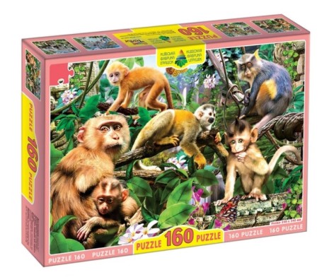 Пазли 160, Арт. ЄГ-04. Мавпі ТМ Енергія+