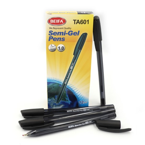 Ручка масл. Beifa 1мм, чорна, карт. уп. ціна за 12 шт. //
