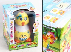 УЦЕНКА 30% Музична курочка "TK Group", українською, пісні, казки, мелодії, несе яйця, колесо вільного ходу, підсвічування, в кор. 