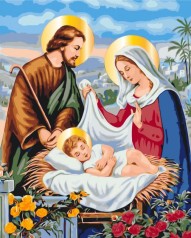 Картина за номерами: Свята родина 40*50 BS53395