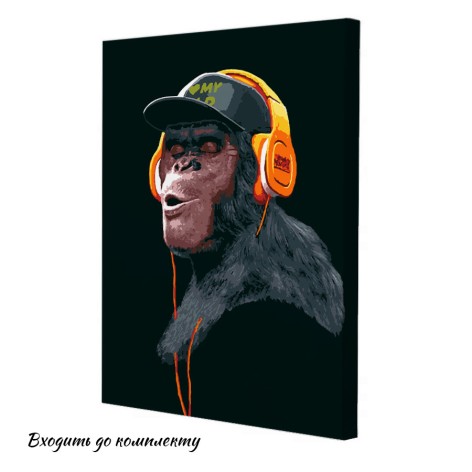 Картина по номерам Riviera Blanca "Monkey №3" 40x50 см 18 цветов (RB-1160)