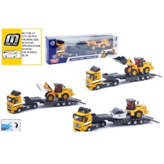 Трейлер метал, 26см, будтехніка 12см, 3 види, в кор-ці, 29,5-9-5,5см 