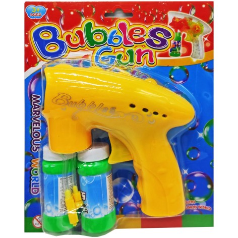 Пістолет з мильними бульбашками, жовтий