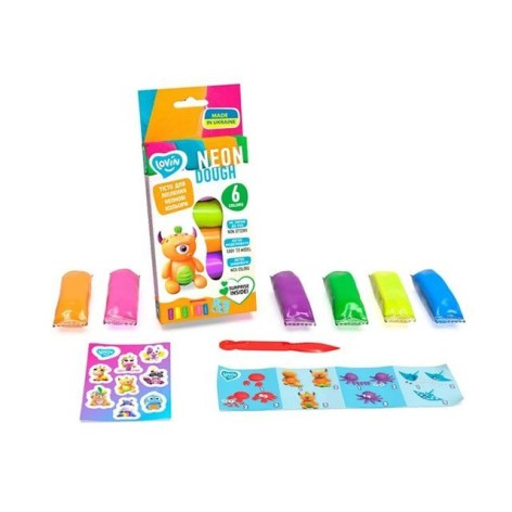 6 цветов Neon Assorted TM Lovin Набор для лепки с тестом
