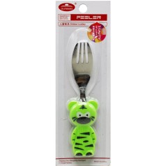 Вилка металлическая ТИГРЕНЯ зеленая
