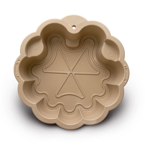 Пісочниця-басейн "Квітка" 81 х 81 х 20 см (бежева)