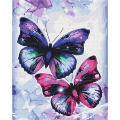 Картина за номерами: Блискучі метелики