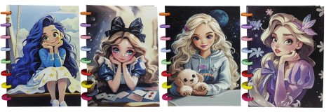 Тетрадь на спирали цветной А5/80арк. 