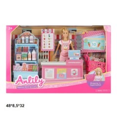 Кукла Anlily 29 см 99281 с супермаркетом 48*8,5*32