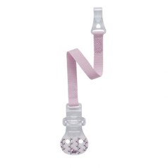 Тримач для пустушки з крючком (1 шт)/ NIP розовий