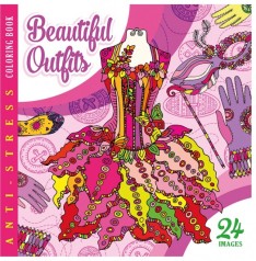 Раскраска взрослая,100г,Скоба,200х200 мм,12 листов, Матовая ламинация 19190