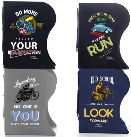 Полка-держатель для книг раздвижная мет.настольная 