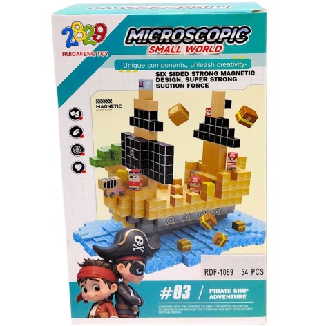 Магнітний конструктор "Small World", 54 дет