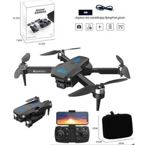 Квадрокоптер на радіокеруванні (акумулятор, USB-кабель, викрутка, пульт, підсвічування, HD камера, сумка для зберігання, додаток, в коробці)