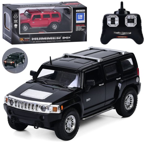 Р/К джип 1:24, HUMMER, 2,4G, 19см, світло,гумові колеса, 2 кольори, на бат-ці, кор-ці, 30-14,5-13,5см 