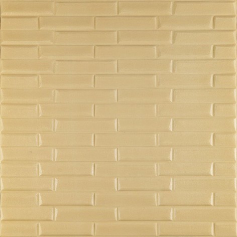 3D панель самоклеющаяся кладка желто-песочная 700x770x7мм (032) SW-00000010