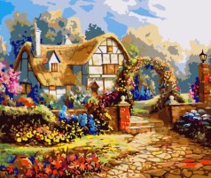 Набір для розпису по номерах Французький прованс Strateg розміром 40х50 см (GS015)