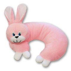 М'яка іграшка Подушка ріжок заєць рожевий арт.ZL4342 Золушка