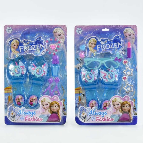 Набір аксесуарів 2 види, туфлі, окуляри, прикраси, на листі 