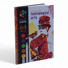 Раскраска взрослая, 100г, 7БЦ, 143х200 мм, 32 листа, Матовая ламинация диз.21349