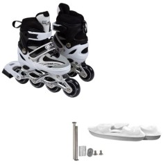 Ролики детские + коньки, черный