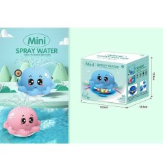 Игра для ванны 2 цвета, музыка, подсветка, колесо свободного хода, водный фонтанчик, в кор. 