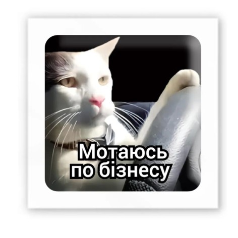 3D стікер "Мотаюся по бізнесу" (ціна за 1 шт)