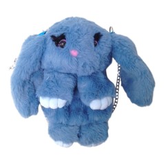 Мягкая игрушка-рюкзак "Кролик" (синий)