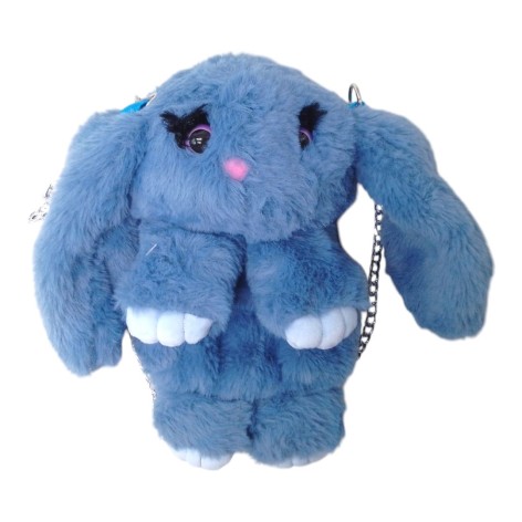 Мягкая игрушка-рюкзак "Кролик" (синий)