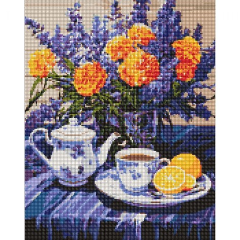 Алмазна мозаїка Ідейка "Лавандова гармонія" 40x50 см