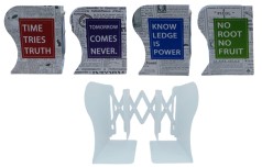 Полиця-тримач для книг розсувна мет.настільна 