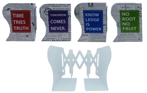 Полиця-тримач для книг розсувна мет.настільна 